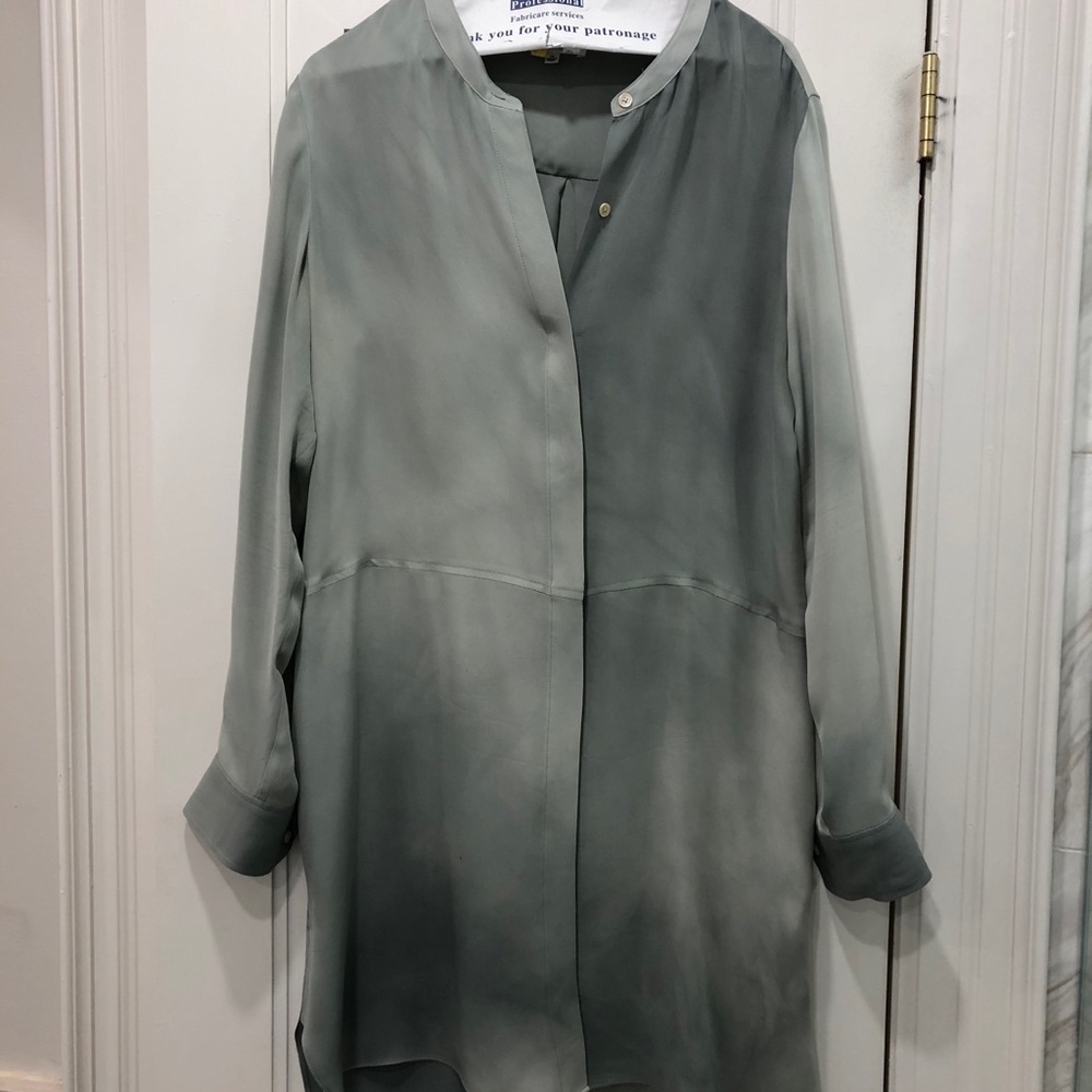 Sage 100% Silk Midi Dress by Wilfred